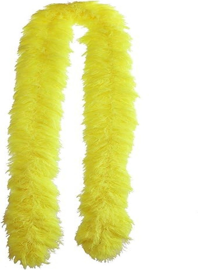LUDALY Faux Fur Featherless Boa 72'' (Yellow) - Image 1